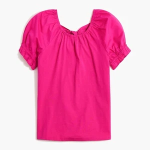 J.Crew Tie-back top In Fluorescent Pink Size M NWT - Imagen 1 de 9