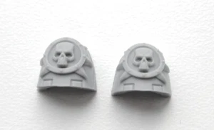 40K x2 Forge World Death Guard Legion MKVI Corvus Armour Shoulder Pads (C) - Picture 1 of 1