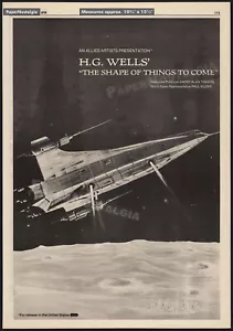 H.G. Wells' THE SHAPE OF THINGS TO COME__Original 1978 Trade AD promo / poster - Picture 1 of 1