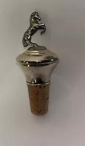 NEW Silver Rearing Horse Figure Replacement Wine Cork Bottle Stopper DP - Picture 1 of 3