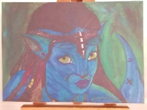 ACEO Sketch Art Card Limited Edition Print by Cindy K - Avatar Girl - Picture 1 of 3