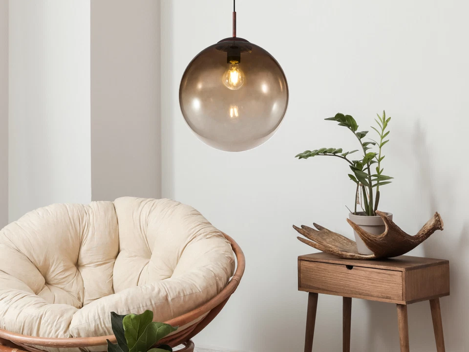 Globo 15868 Varus Hängeleuchte E27 braun Amber
