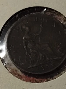 1884 Great Britain Bronze Farthing Circulated Coin - Picture 1 of 4