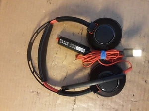 Plantronics Poly C5200 USB Mono VoIP Headset for Zoom Skype + POUCH - Picture 1 of 14