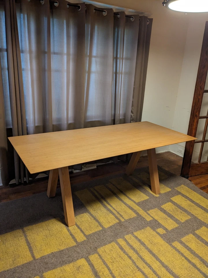 Viccarbe trestle table  - Image 1 of 1