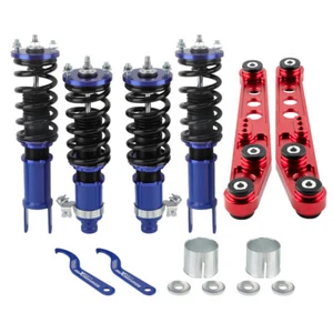 Front & Rear Coilovers + Rear Lower Control Arm Kit for Honda Civic 1992-1995 - Picture 1 of 15
