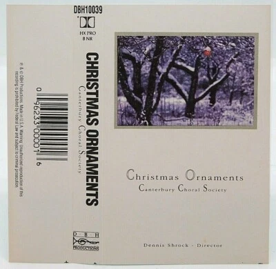 Cassette Christmas Ornaments Canterbury Choral Society DBS Productions - Image 1 of 2