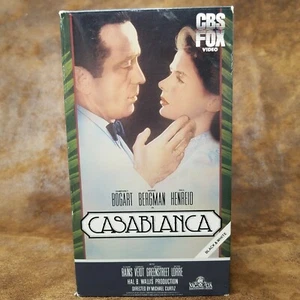 Casablanca VHS VCR Video Tape Humphrey Bogart CBS FOX Black & White - Picture 1 of 3