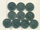 10 - 20 FRANC COINS from FRENCH POLYNESIA (1969/72/79/83/88/92/96/98/99/2003)