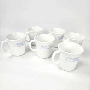 Corelle Sea and Sand Blue Beige Dinner Coffee Mugs Cups by Corning Set of 6 - Picture 1 of 14