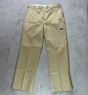Dickies Original Fit 874 Work Pants Khaki Men's W36xL32 (Actual W36xL31) VTG NMT - Image 1 of 4