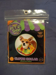 NWT Dog Clown Collar Halloween Costume Piece M/L Rubies Pet Shop New - Picture 1 of 4