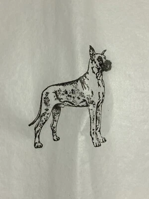 Great Dane TISSUE PAPER Hand Stamped Great for gift giving, crafts for Dog Lover - Image 1 of 2