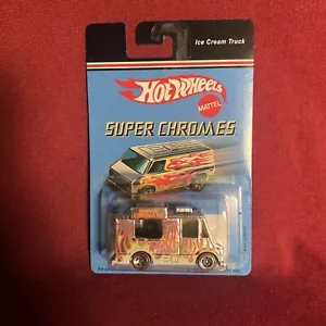 Hot Wheels Super Chromes Ice Cream Delivery Flames /Redlines - Picture 1 of 3