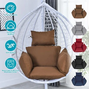 Egg Chair Soft Cushion Hanging Basket Seat Cushion Thicken Egg Swing Chair Mat - Picture 1 of 33
