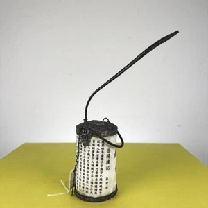 antica pipa per oppio cinese in metallo e ceramica - Picture 1 of 8