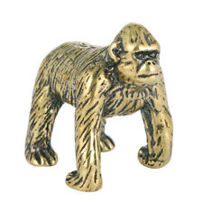 Miniature Solid Brass Monkey Gorilla Statue Tea Pet Mini Figure Animal Craft Toy