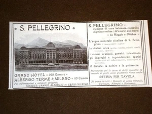 Pubblicità Epoca per Collezionisti 1904 Società Grandi Alberghi S.Pellegrino - Picture 1 of 1