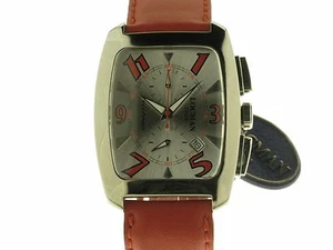LOCMAN Tonneau Chrono quarzo titanio cinturino lorica rosso referenza 048400 - Picture 1 of 1