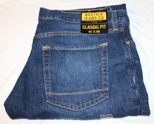 34 x 32 NWT Nautica Men's Classic Fit Denim Jeans -New With Tags - FREE SHIPPING - Picture 1 of 7