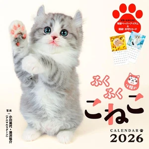 Purchaser-only bonus included Calendar 2026 Fukufuku Kitten Monthly/Wall-ha 36 - Picture 1 of 1