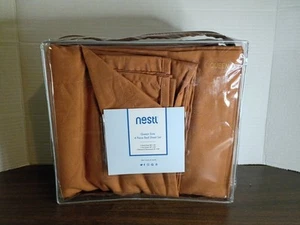 Nestl RV Short Queen Size 4 Piece Bed Sheet Set / Rust - Picture 1 of 4