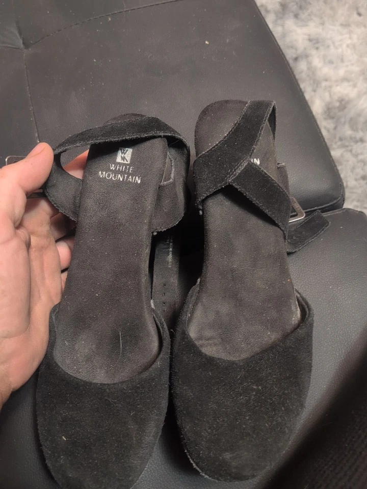 Zuecos Mocasines WHITE MOUNTAIN Tacón Alto Damas MUJERES Talla 6 Cuero Marrón Foto 1 de 4