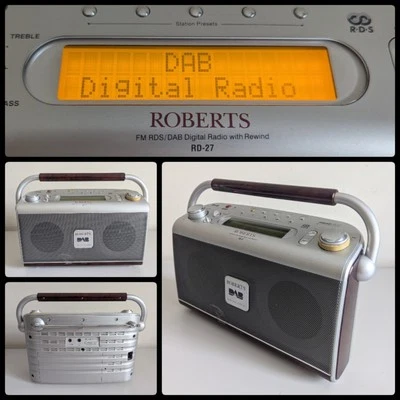 Roberts DAB/FM Radio Gemini RD 27 Battery/Mains Digital Twin Speakers Quality - Image 1 of 4