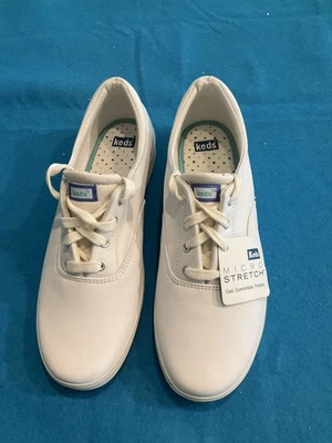 Keds White ‘Micro Stretch’ Sneakers - New Size 9 1/2 - Image 1 of 4