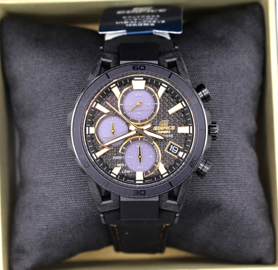 Casio Edifice EFS-S640ZE-1AJR Sospensione 50th Limited ver Black Dial Watch Men - image 1 of 4