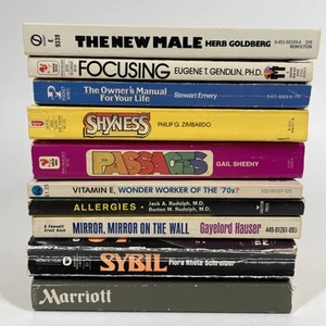 Vintage Paperback Book LOT of 10 Decor Retro Self Help Non Fiction 60s 70s 80s - Picture 1 of 6