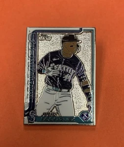Julio Rodriguez Seattle Mariners 2024 Topps Series 1 Pin #8/10 Mega Box - Picture 1 of 1