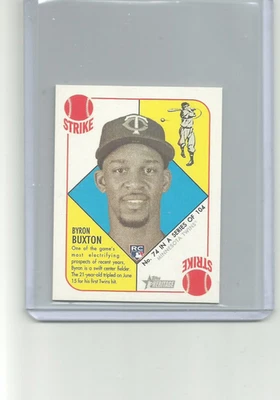 2015 TOPPS HERITAGE '51 COLLECTION MINI RED BACK #74 BYRON BUXTON - Image 1 of 2