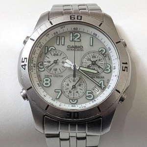 Casio Overland OVW-600 Solar Funk Chronograph Uhr Japan gebraucht - Bild 1 von 6