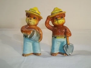 Juego de cocteleras de cerámica vintage de los años 50 Smokey The Bear Japón - Imagen 1 de 3