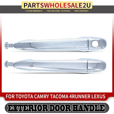 2 peças maçaneta externa de metal versão profissional frontal para Toyota Camry Tacoma Lexus - Imagem 1 de 4
