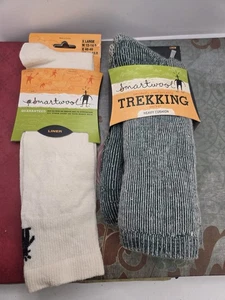 Smartwool 2 Paar Herren Cushion + Liner Crew Socken Merinowolle Gr. XL grün + elfenbein - Bild 1 von 7