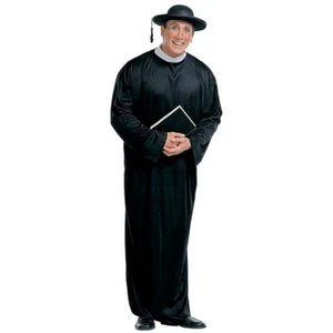 Priester Kostüm XL 54 Pfarrer Verkleidung Pastor Gewand Kardinal Priesterkostüm - Bild 1 von 1