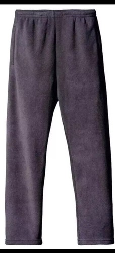 YZY Yeezy Gap By Balenciaga 33 Pantaloni da jogging in pile polare neri da uomo 2XL XXL nuovi