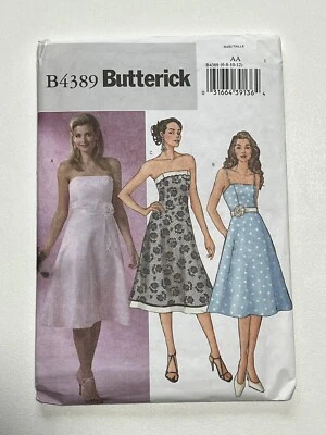Evening Dress Size 6-12 B4389 Prom Formal Wedding  Size AA Uncut Sewing Pattern - Image 1 of 2