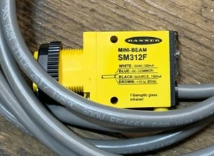 BANNER SM312F MINI BEAM GLASFASER INFRAROT SENSOR 10-30VDC KABEL LL54185 - Bild 1 von 4