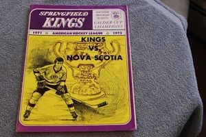 1971 (Dec 3) Springfield Kings AHL hockey program v Nova Scotia Voyageurs - Picture 1 of 3
