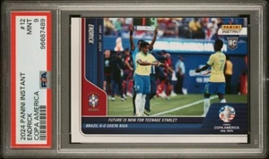 ENDRICK & VINI JR * PSA 9 * BRAZIL * 2024 COPA AMERICA PANINI INSTANT ROOKIE 12 - Picture 1 of 2
