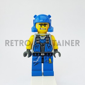 LEGO Minifigures - 1x pm011 - Miner With Scar - Power Miners Omino Minifig 8709