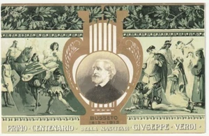 BUSSETO - PARMA - PRIMO CENTENARIO DELLA NASCITA DI GIUSEPPE VERDI -1001- - Picture 1 of 1