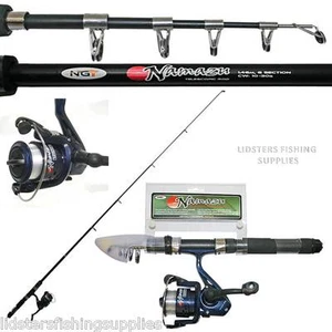 Mini Travel Fishing Telescopic 5ft Rod & Reel Combo Namazu 31cm Closed Holiday - Picture 1 of 1