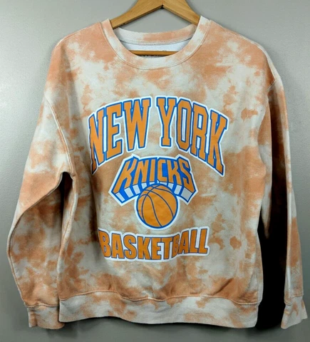 Hybrid Women's NBA New York Knicks Retro Tie Dye Crew Sweatshirt Size XL Cover