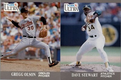 1991 Fleer Ultra Baseball (1-200) - YOU PICK UP THE CARD - Image 1 of 4