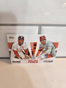 2023 Topps One-Two Punch St. Louis Bob Gibson Steve Carlton #12P-22 Insert