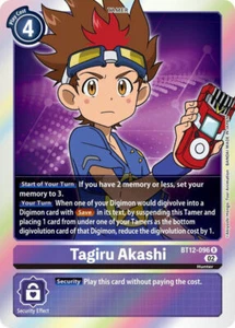 Foil Tagiru Akashi BT12-096 R Across Time Digimon TCG - Picture 1 of 2